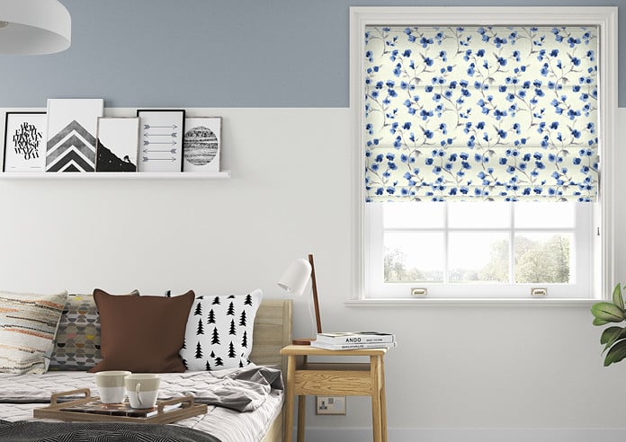 Como, Indigo - Twist&Fit Roman Blind - Image 3
